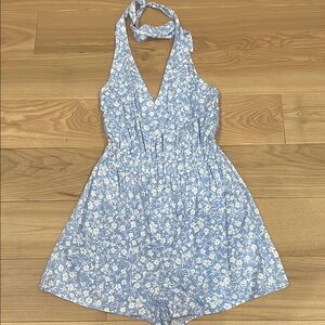 AQUA Halter Mini Romper